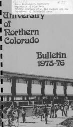 University of Northern Colorado bulletin, series 75,number 4: 1975-76 undergraduate catalog